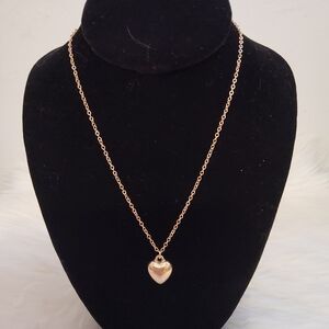 10 For $10 New Gold Heart Pendant Necklace